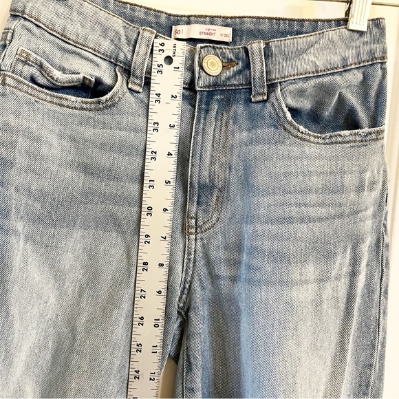 Sol Distressed Straight Leg Jeans - Picture 7 of 8